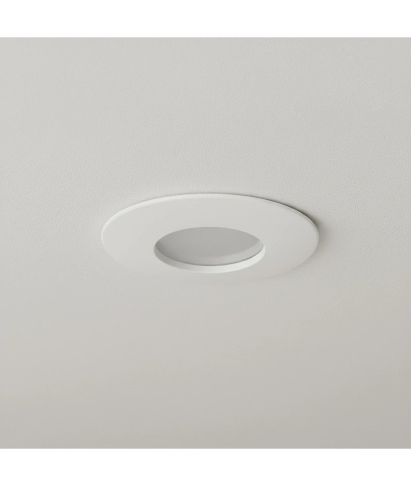 kelvo® KAPA KLV-101-0039 Χωνευτό Φωτιστικό Downlight Σποτ Μπάνιου για Λάμπα MR16 με Ντουί GU10 AC 220-240V Αδιάβροχο IP65 - Λευκό Ματ - Μ8.5 x Π8.5 x Υ4.2cm - Q7.5cm